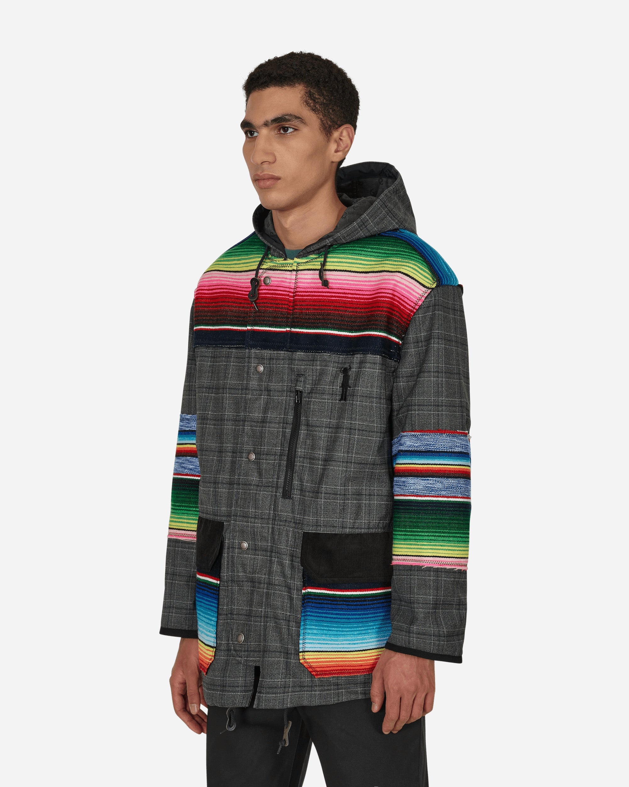 Jay Kay Striped Check Jacket Grey - 2