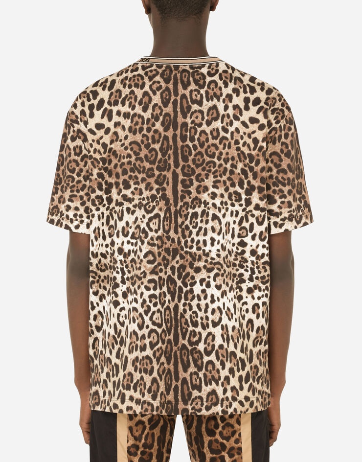 Leopard-print cotton T-shirt - 3