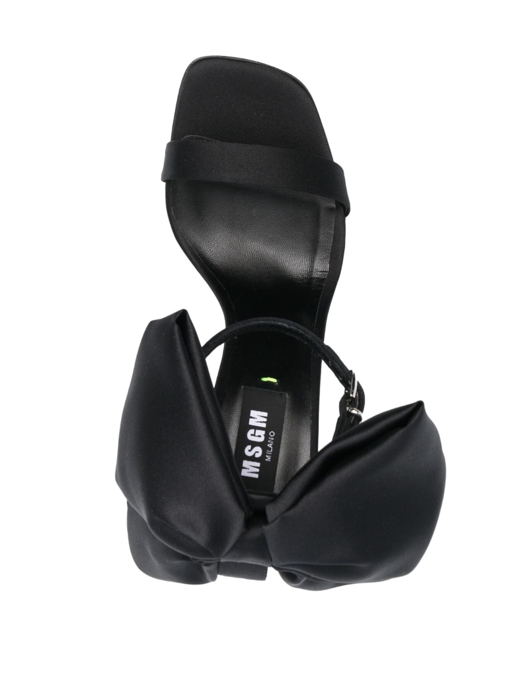 bow-detail 100mm leather sandals - 4