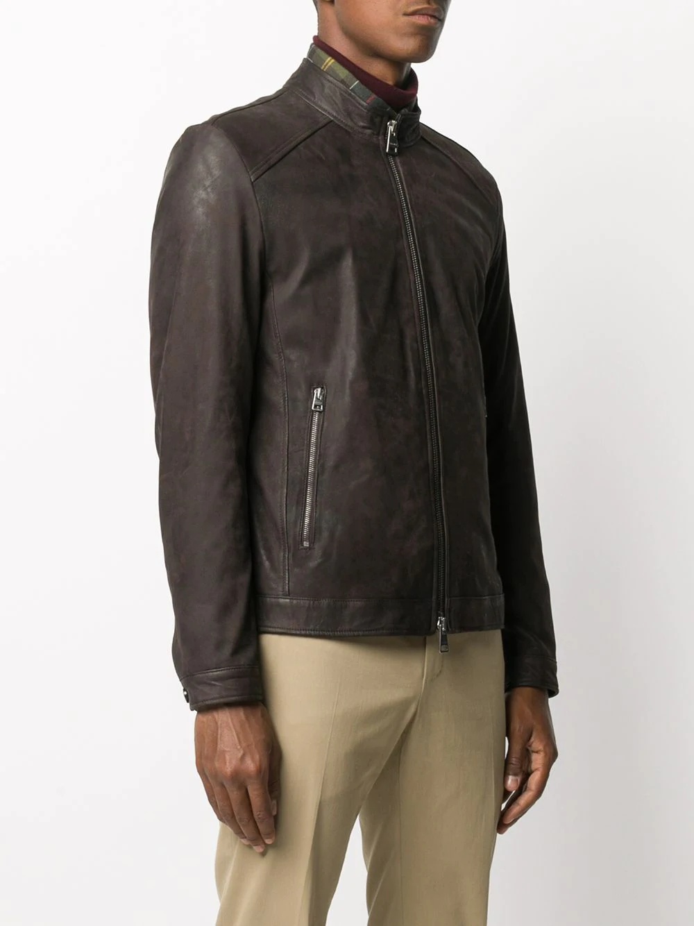 band-collar jacket - 3