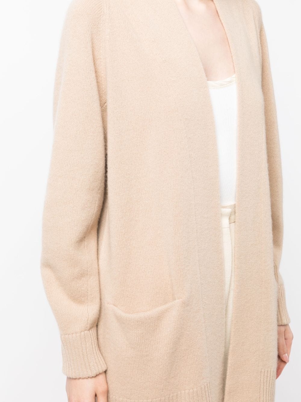 open-front cashmere cardi-coat - 5