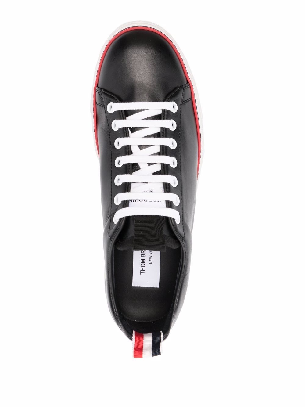 RWB-stripe low-top sneakers - 4