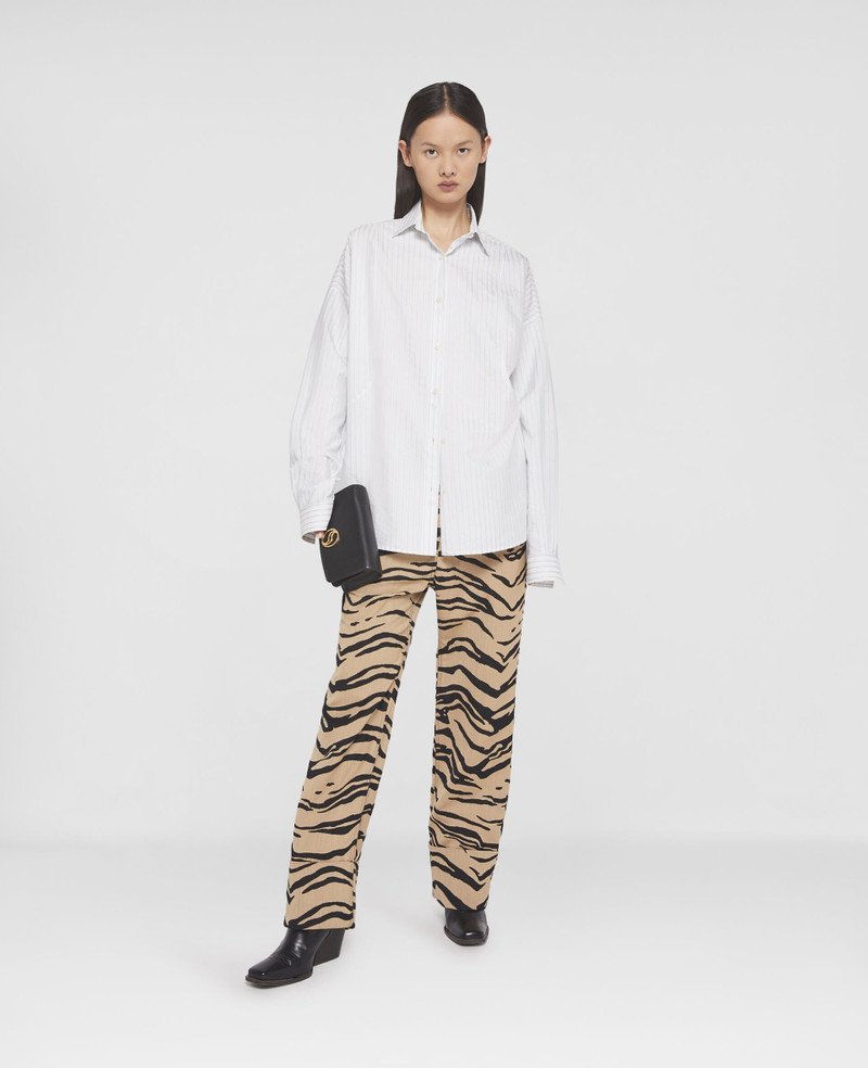 Stella McCartney S-Wave Striped Cotton Jacquard Shirt outlook