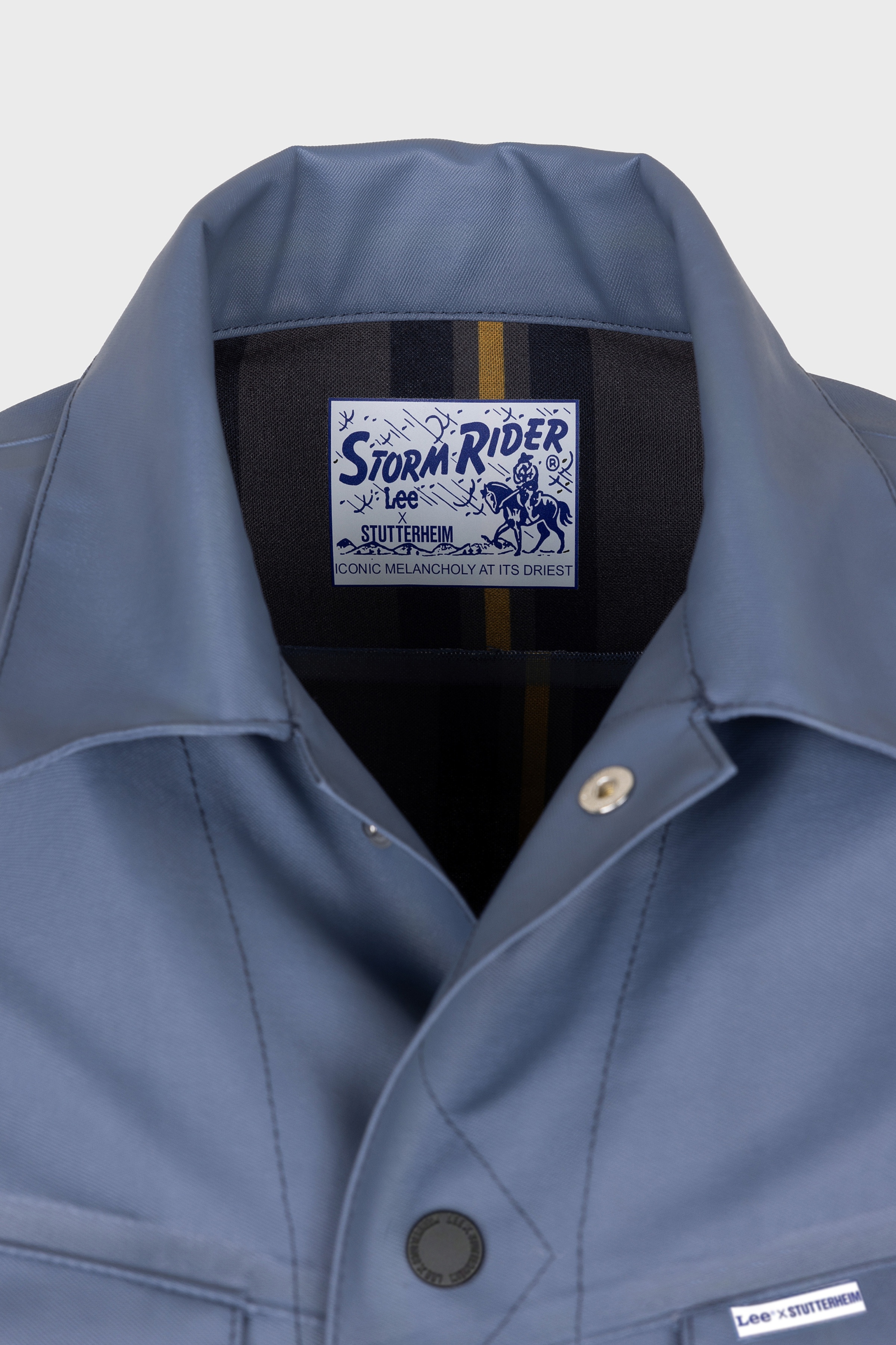 Men's Lee® x STUTTERHEIM Storm Rider™ Jacket Ash Blue - 3