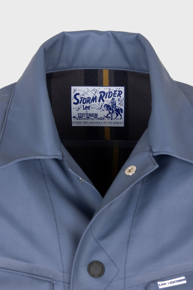 Men's Lee® x STUTTERHEIM Storm Rider™ Jacket Ash Blue 3
