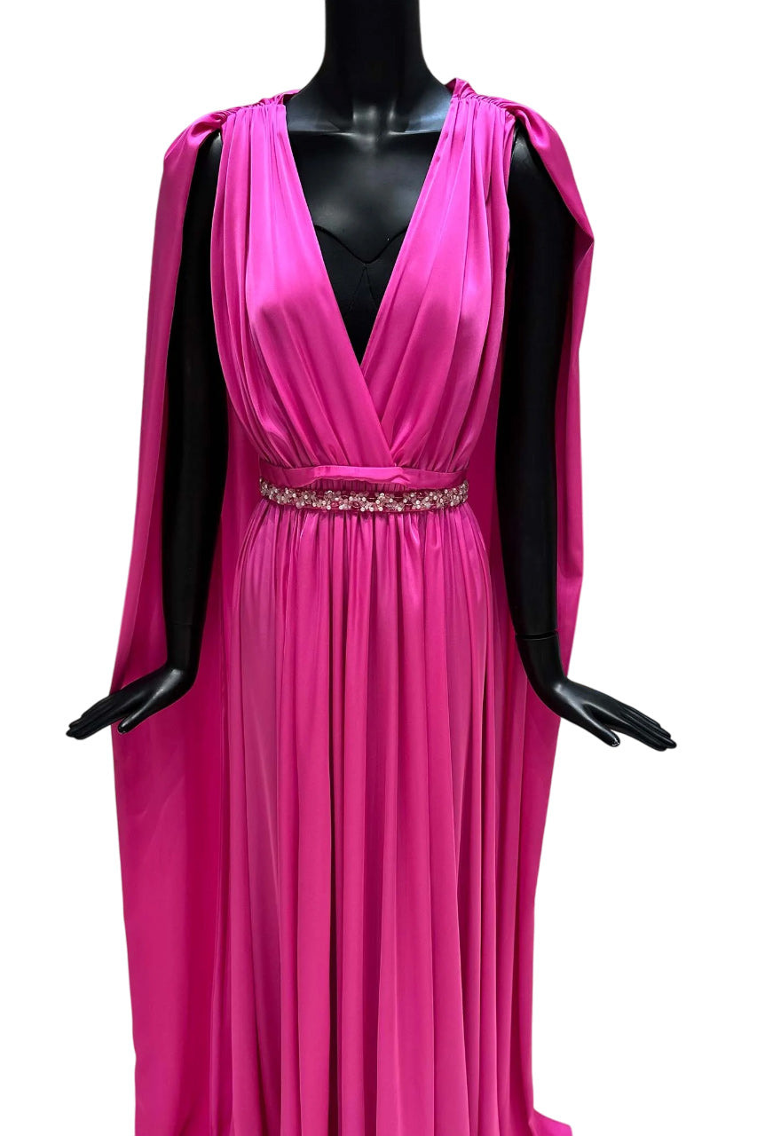 BRIDAL CHIFFON CAPE GOWN - 8