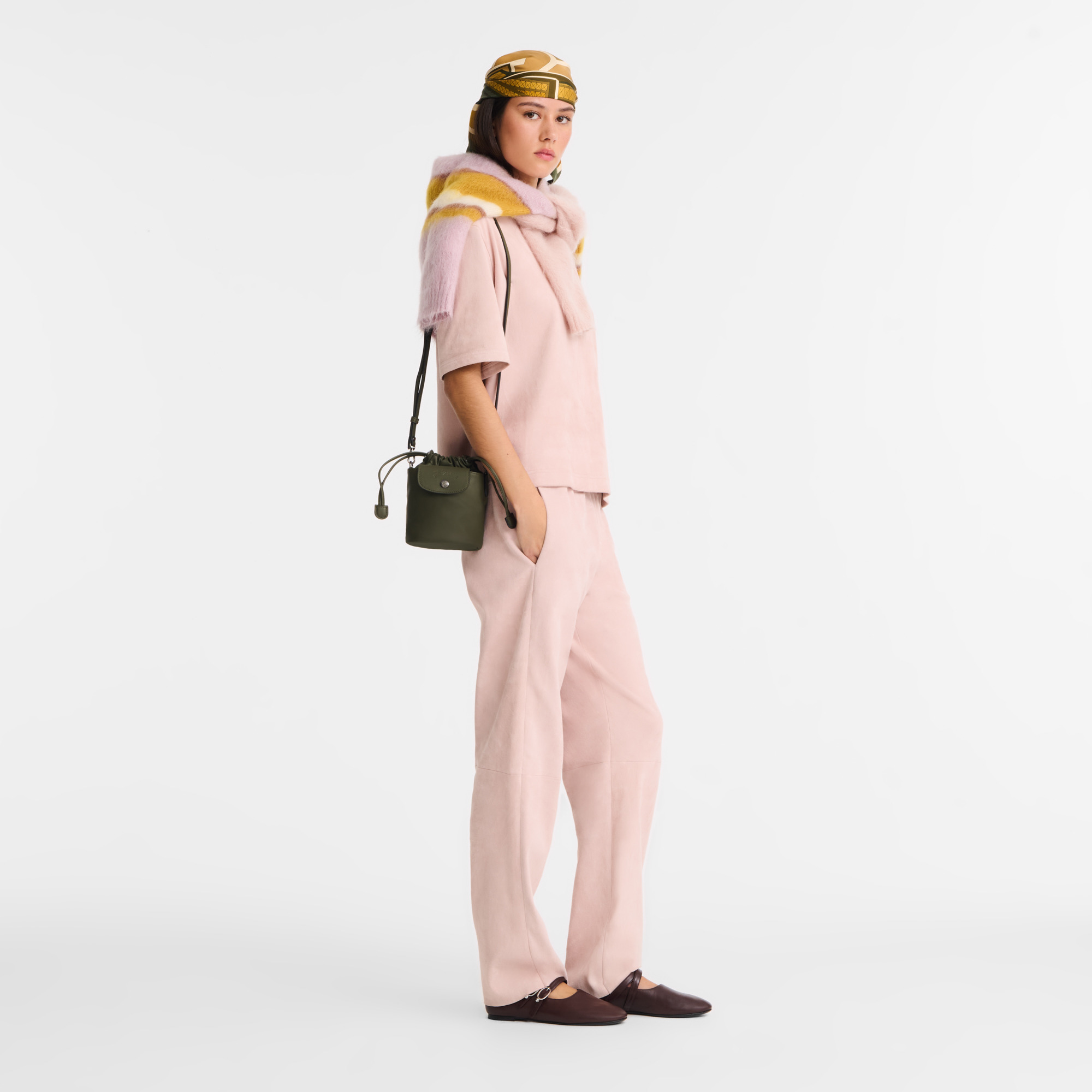 Le Pliage Xtra Bucket bag Fir - Leather - 2