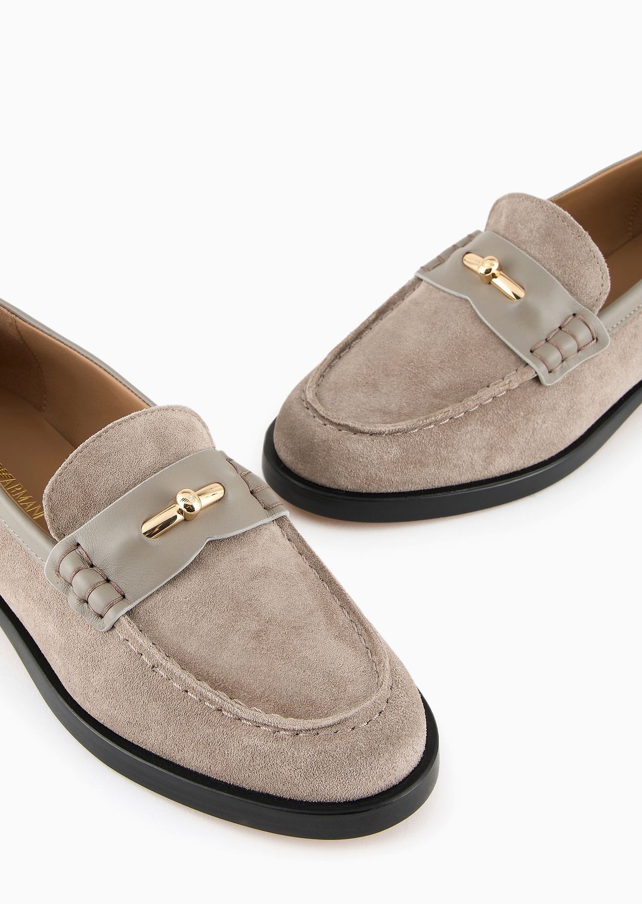 Suede Icon loafers with leather details - 5