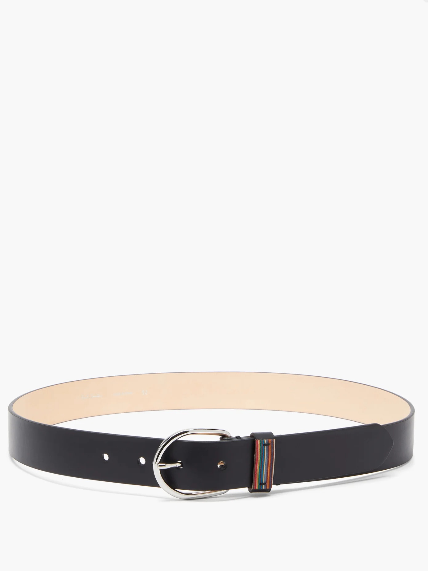 Artist Stripe leather belt - 3