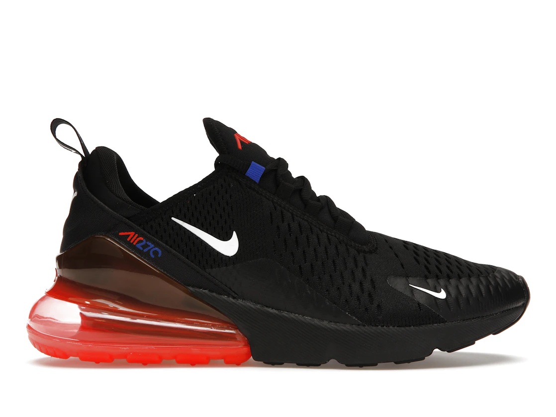 Nike Air Max 270 Black Bright Crimson Racer Blue - 1