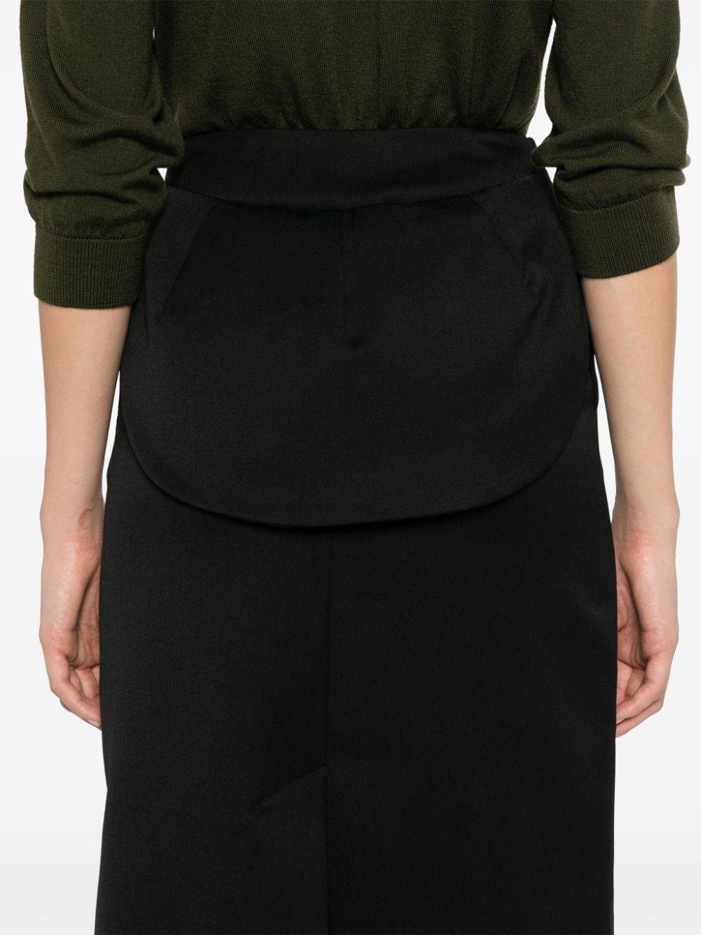 flap-detail midi skirt - 5
