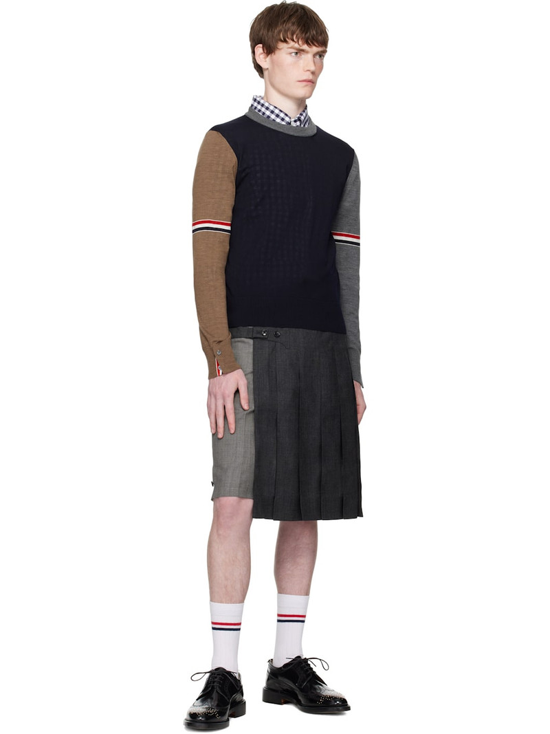 Thom Browne Multicolor Fun Mix Jersey Relaxed Fit Merino Sweater outlook