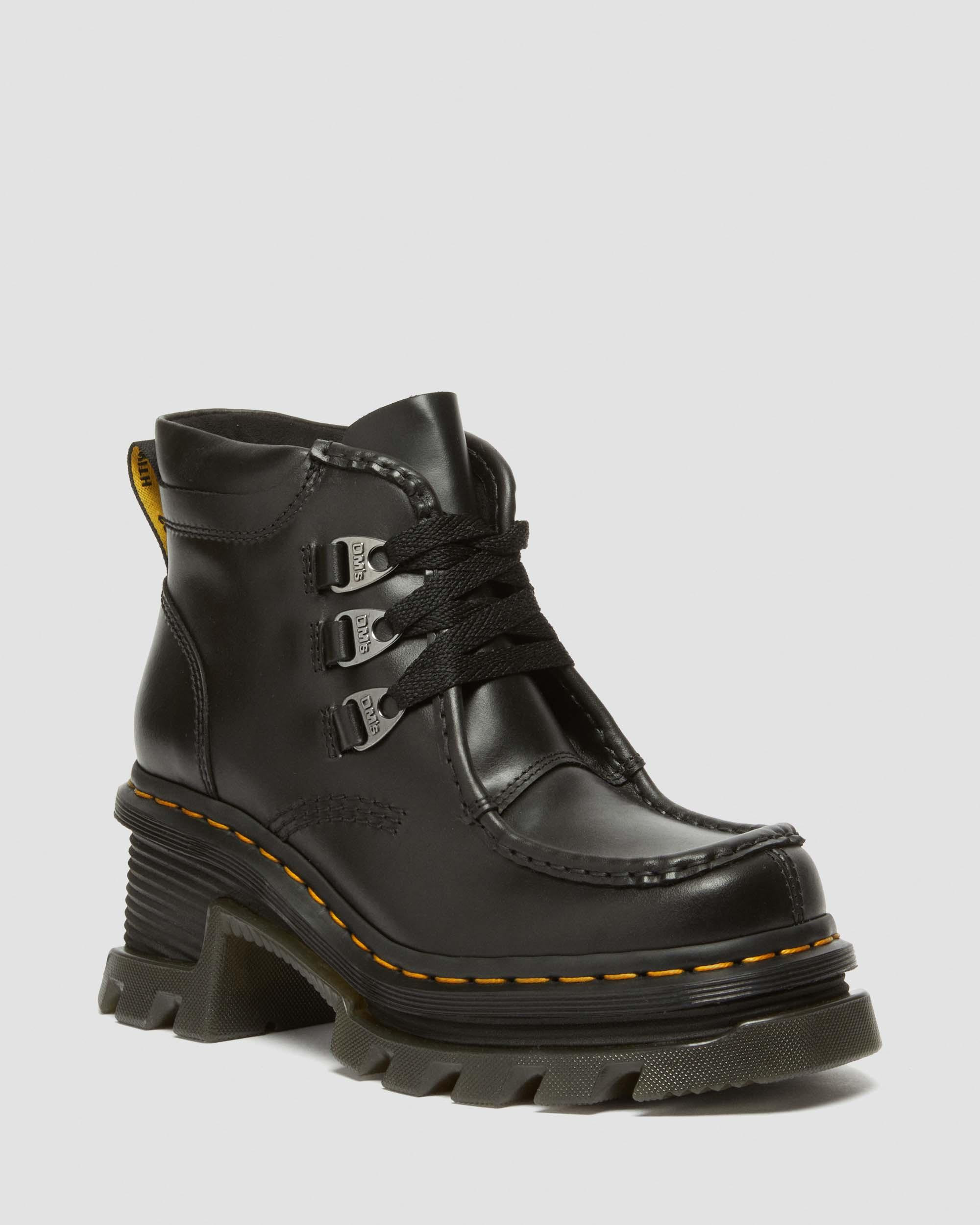 Corran 3-Eye Atlas Leather Heeled Boots - 1