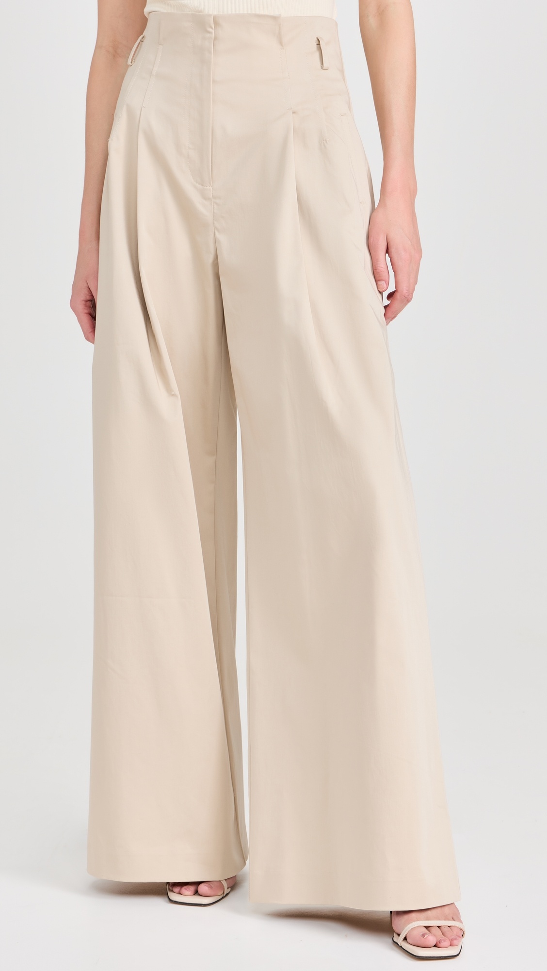 Cotton Paperbag Waist Trousers - 6