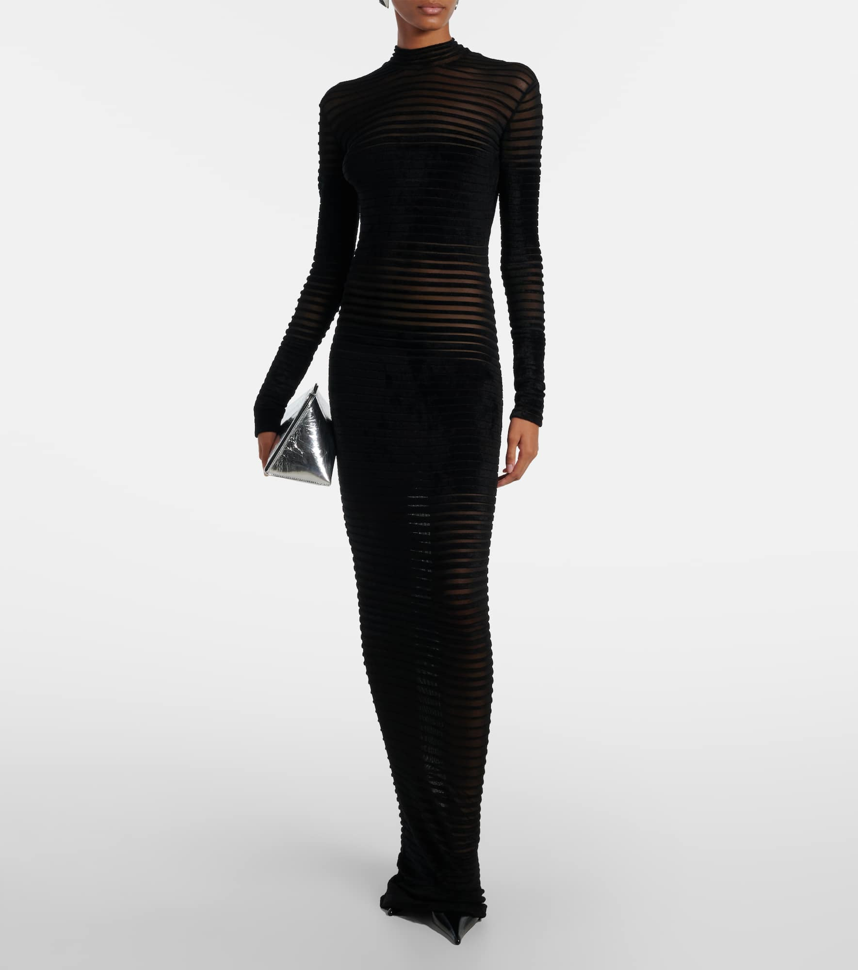 Semi-sheer gown - 2