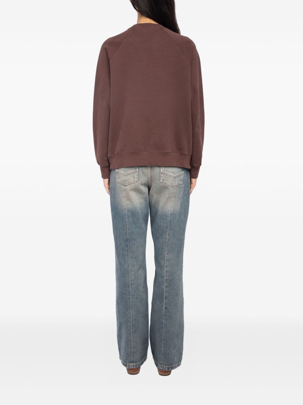 logo-patch cotton-blend sweatshirt - 3