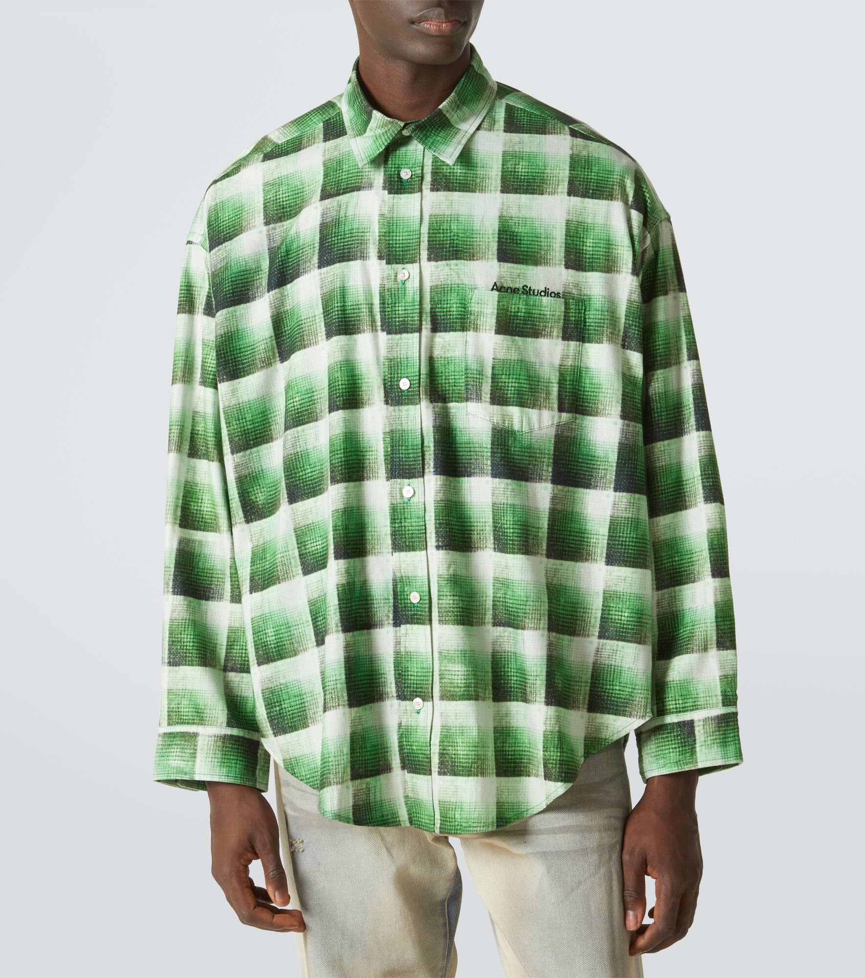 Checked cotton shirt - 3