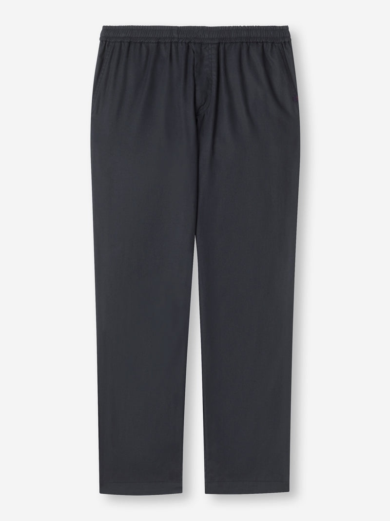 Men's Trousers Harris Lyocell Cotton Navy - 1