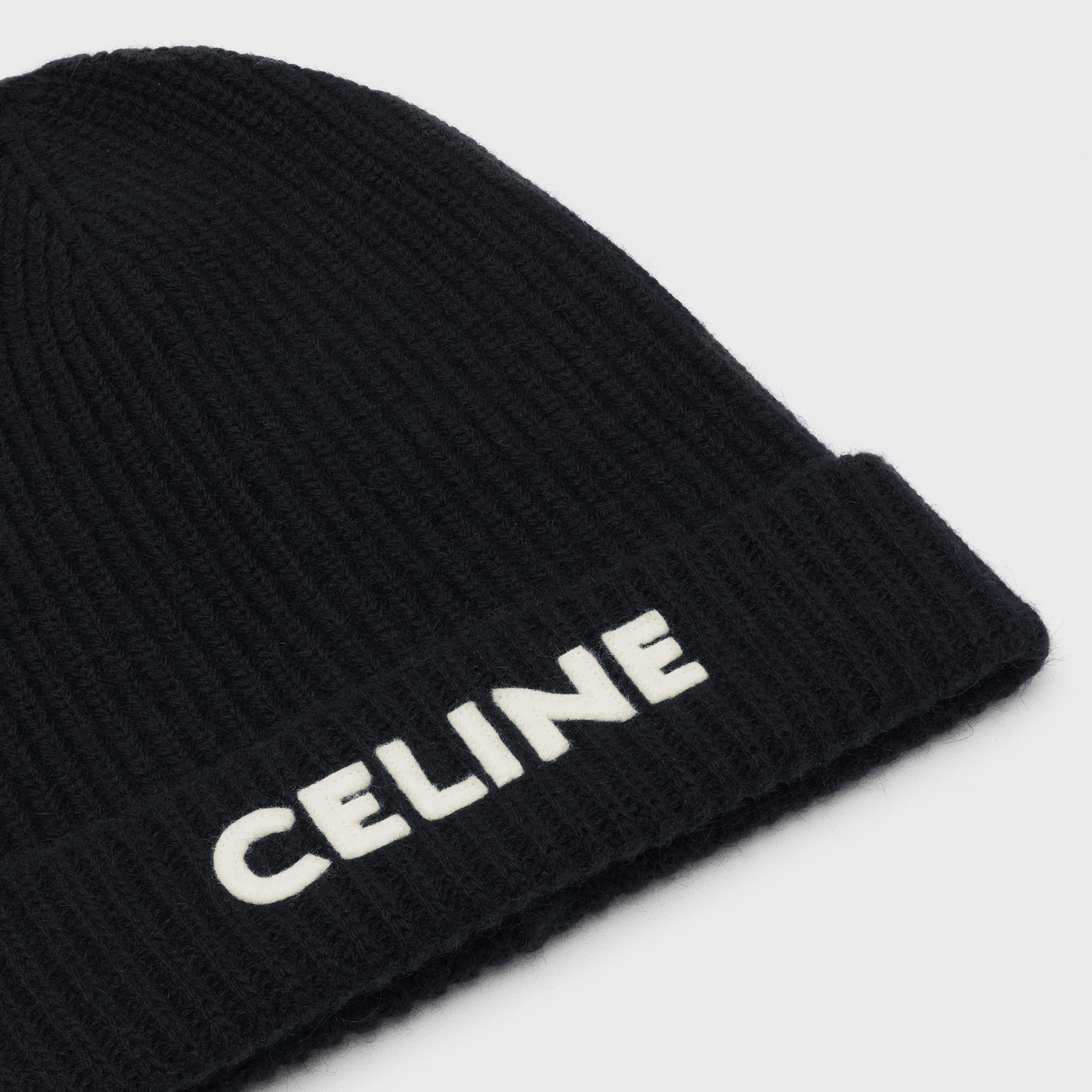 CELINE BEANIE IN RIBBED WOOL - 2