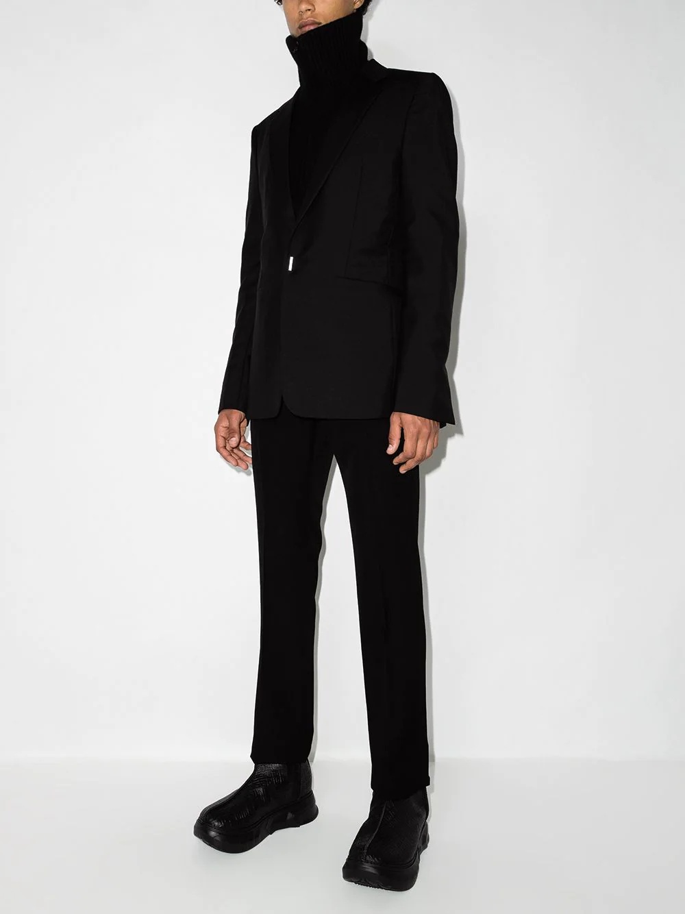 single-breasted tailored blazer - 5