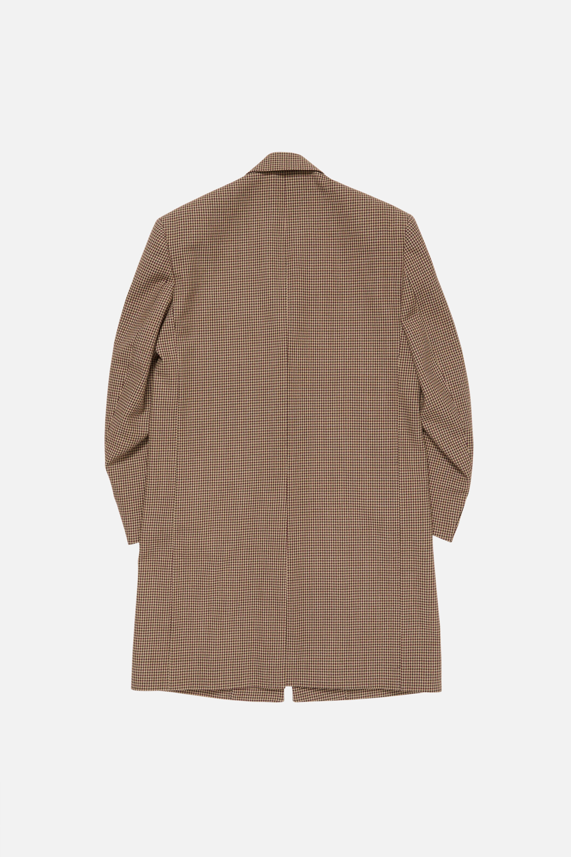 Single-Breasted Wool Coat - Multi brown - 7