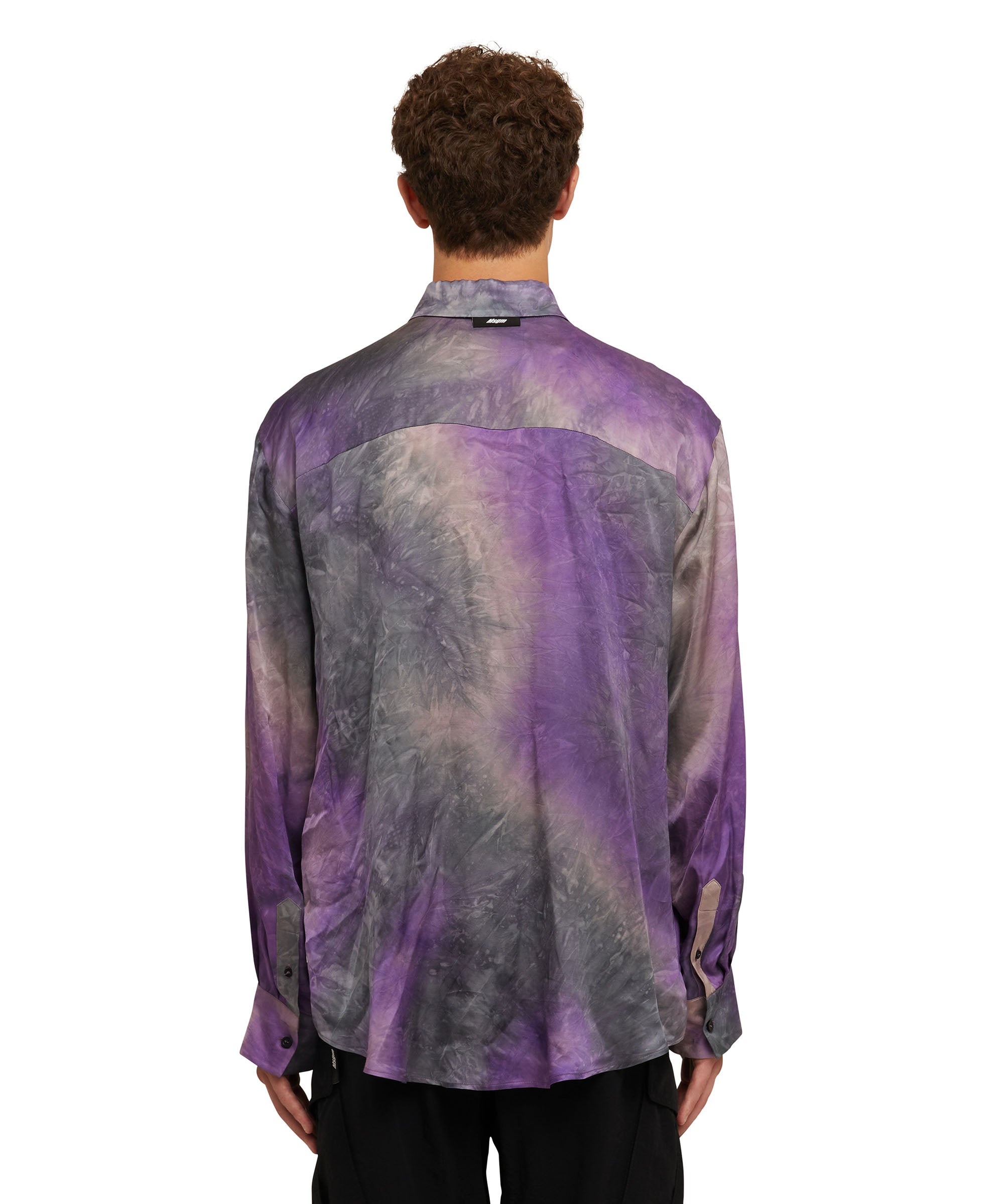 Viscose fluid tie-dye shirt - 1