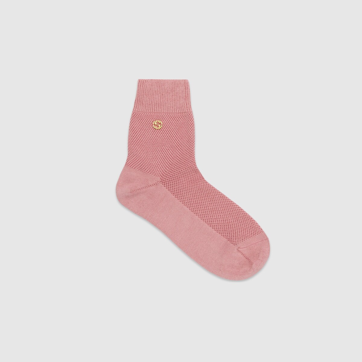 Cotton blend socks with Interlocking G - 1