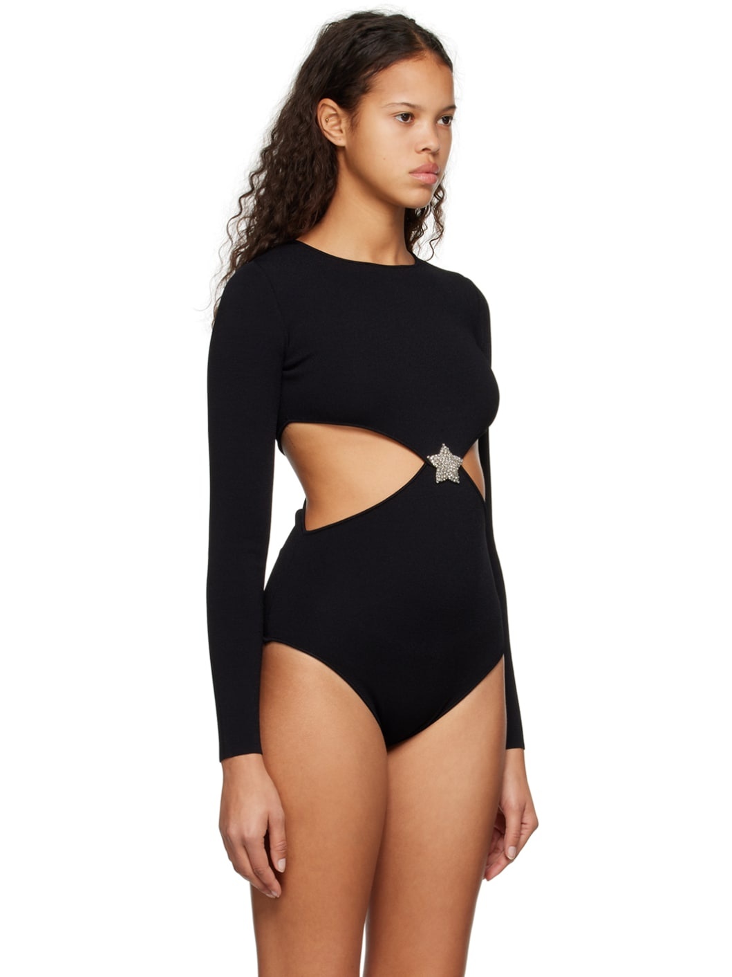 Black Crystal Star Bodysuit - 4