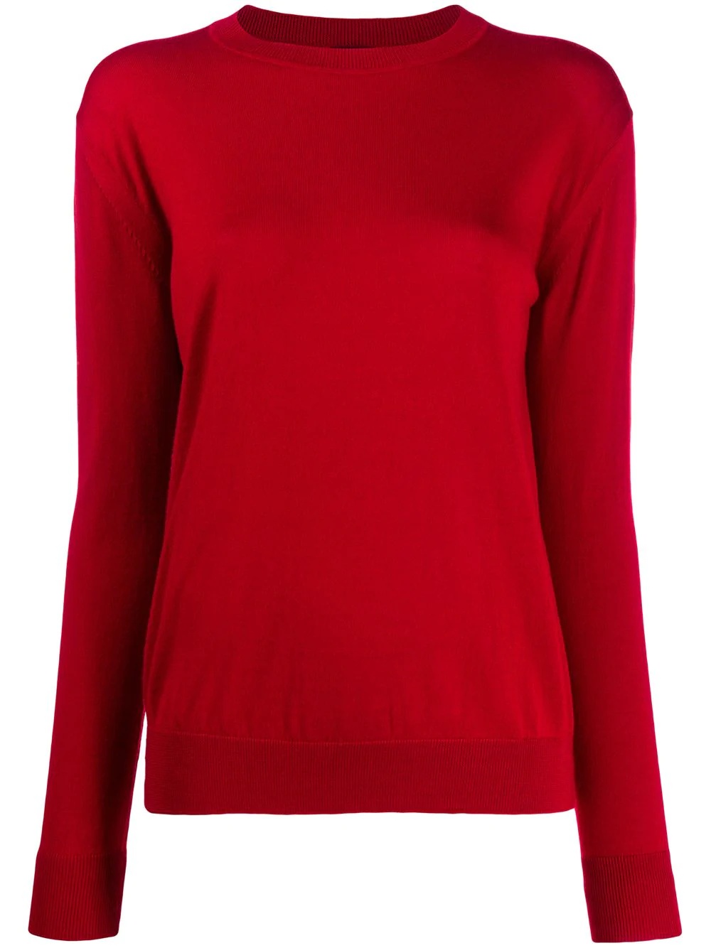 crewneck wool jumper - 1