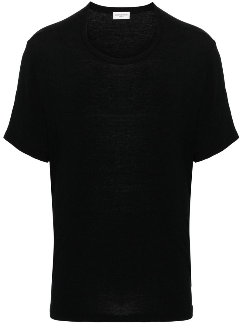 crew-neck ribbed T-shirt - 1