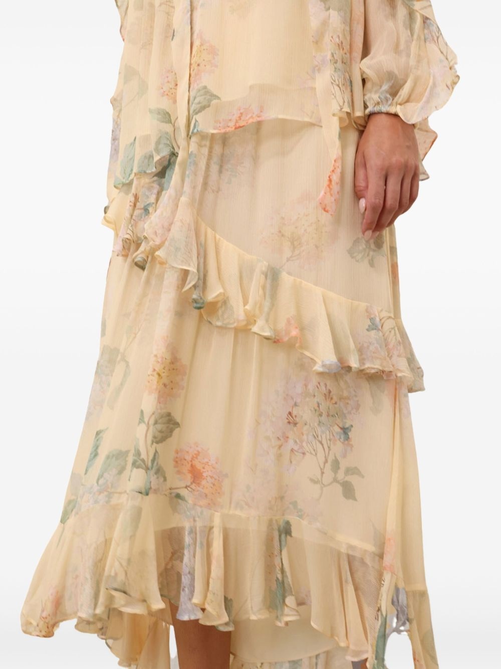 Illuminate asymmetric maxi skirt - 3