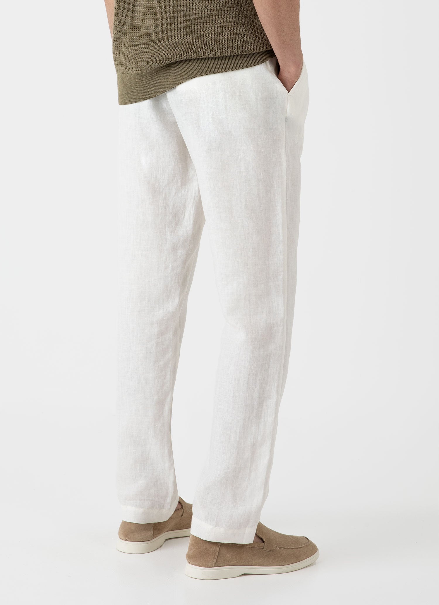 Linen Drawstring Trouser - 5