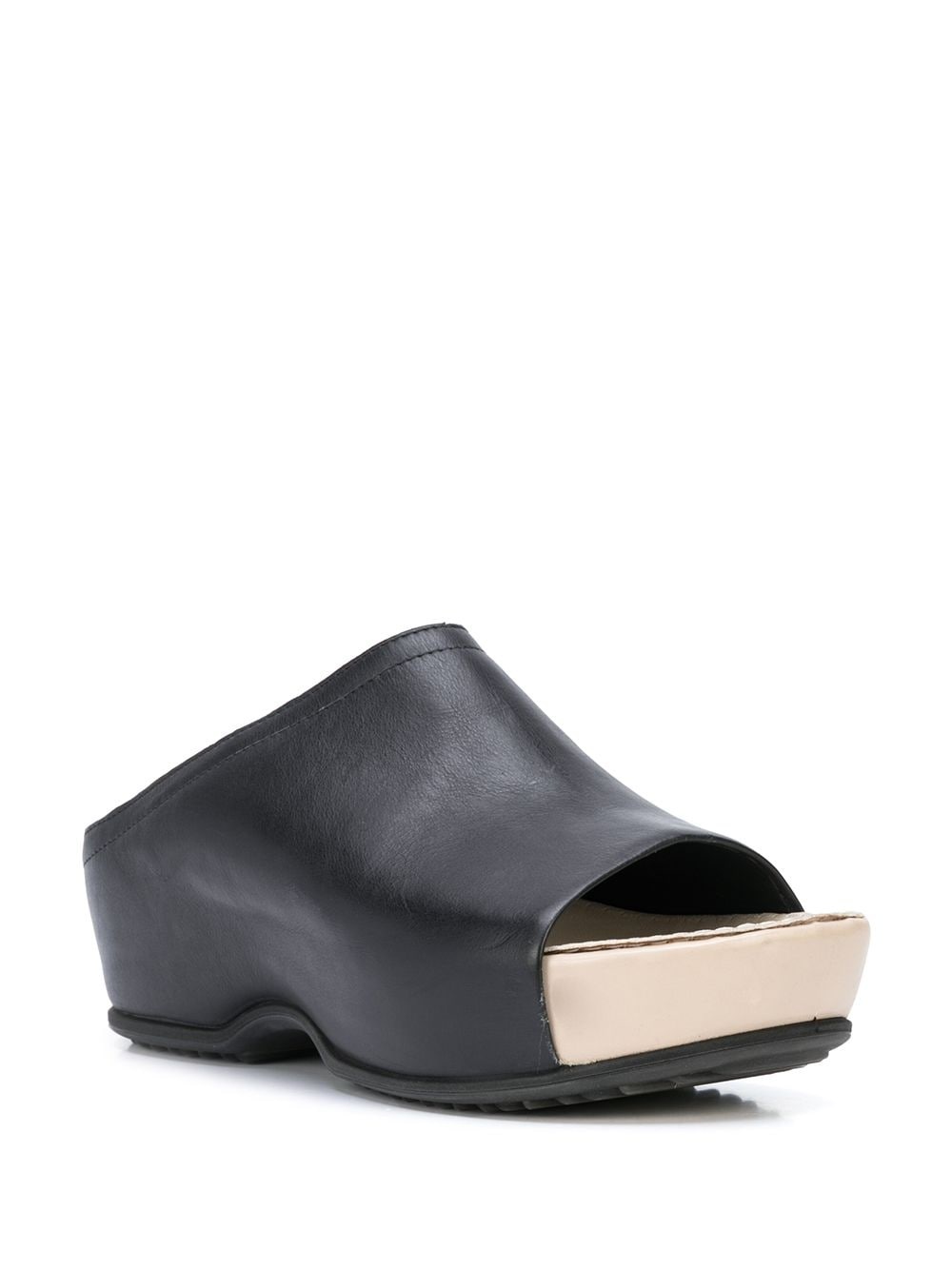 open-toe platoform clogs - 2