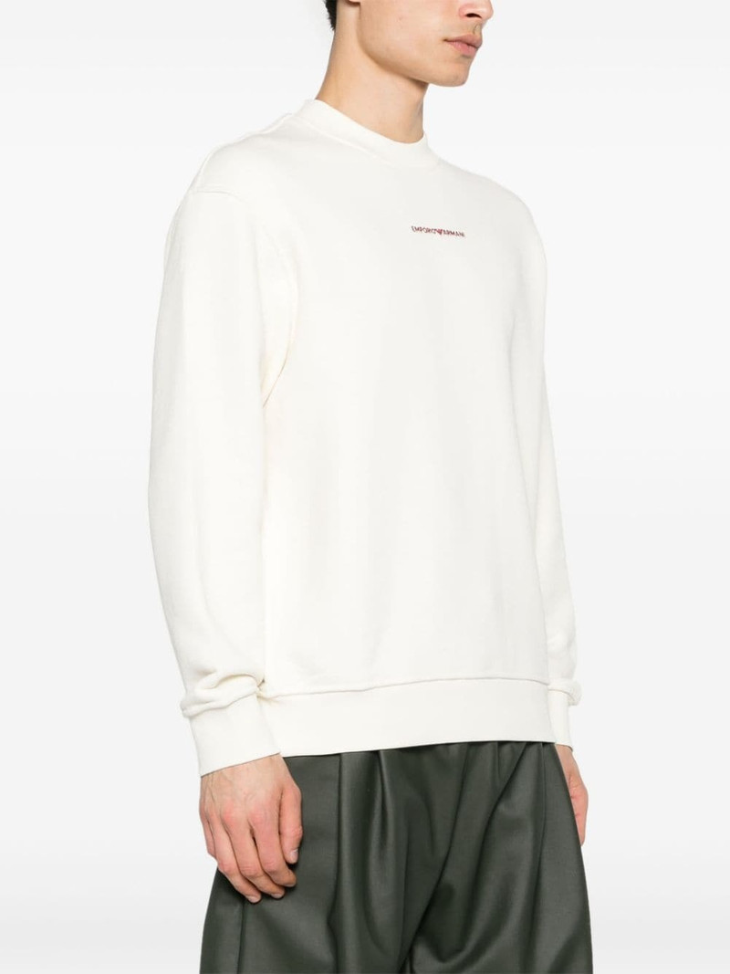 logo-embroidered cotton sweatshirt 3