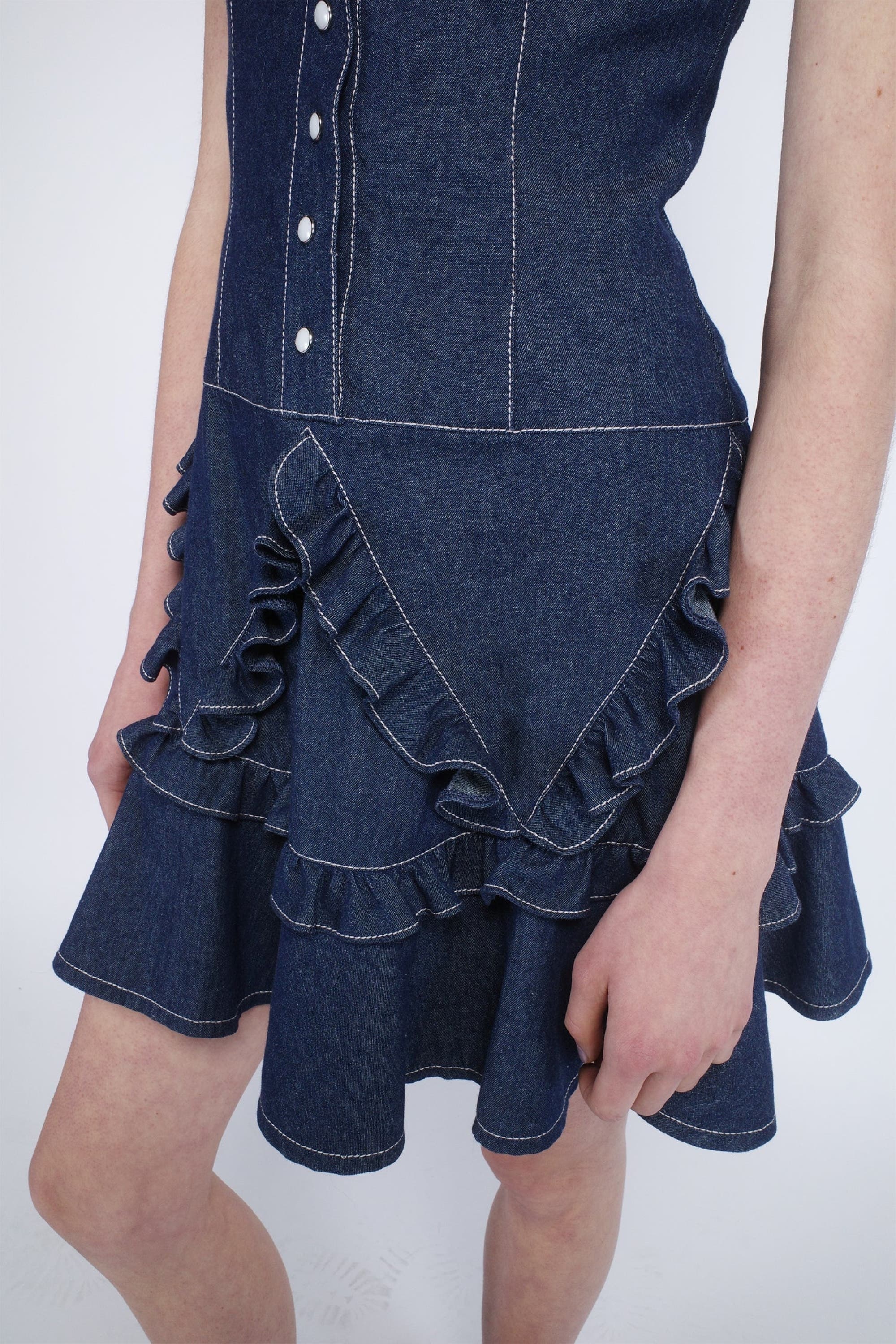 Anna Sui Denim Ruffle Dress at Nordstrom - 5