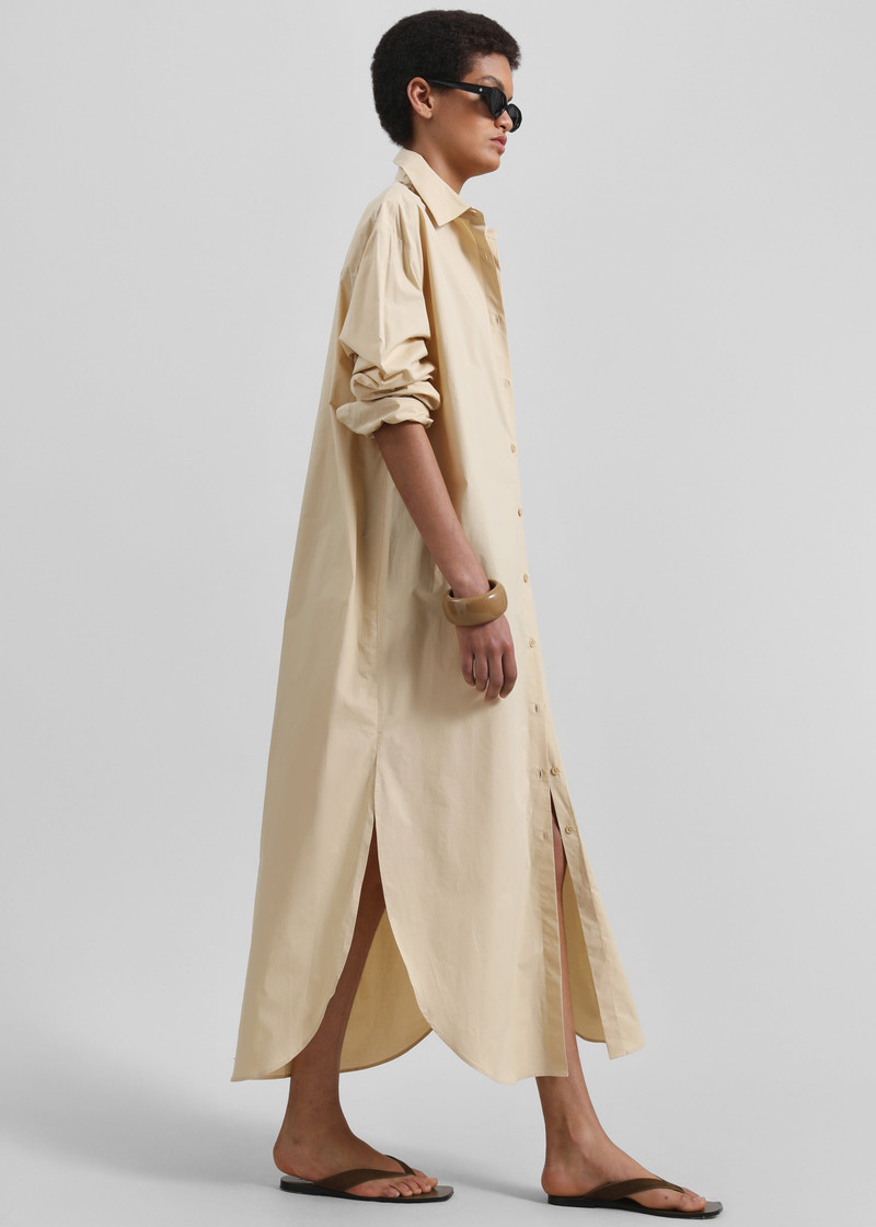 Helena Shirt Dress - Beige 4