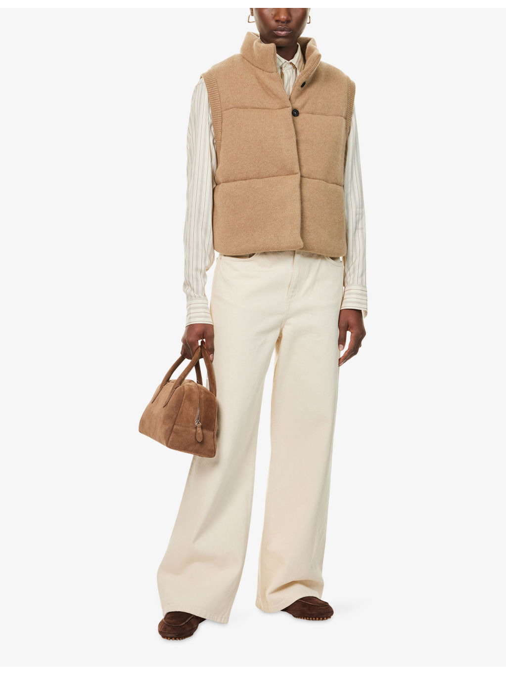 Montana Knitted Cashmere Puffer Vest - 2