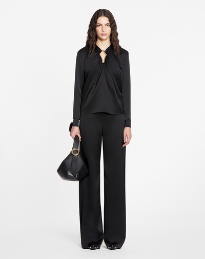 Lanvin DRAPED TOP WITH EYELET DETAIL outlook
