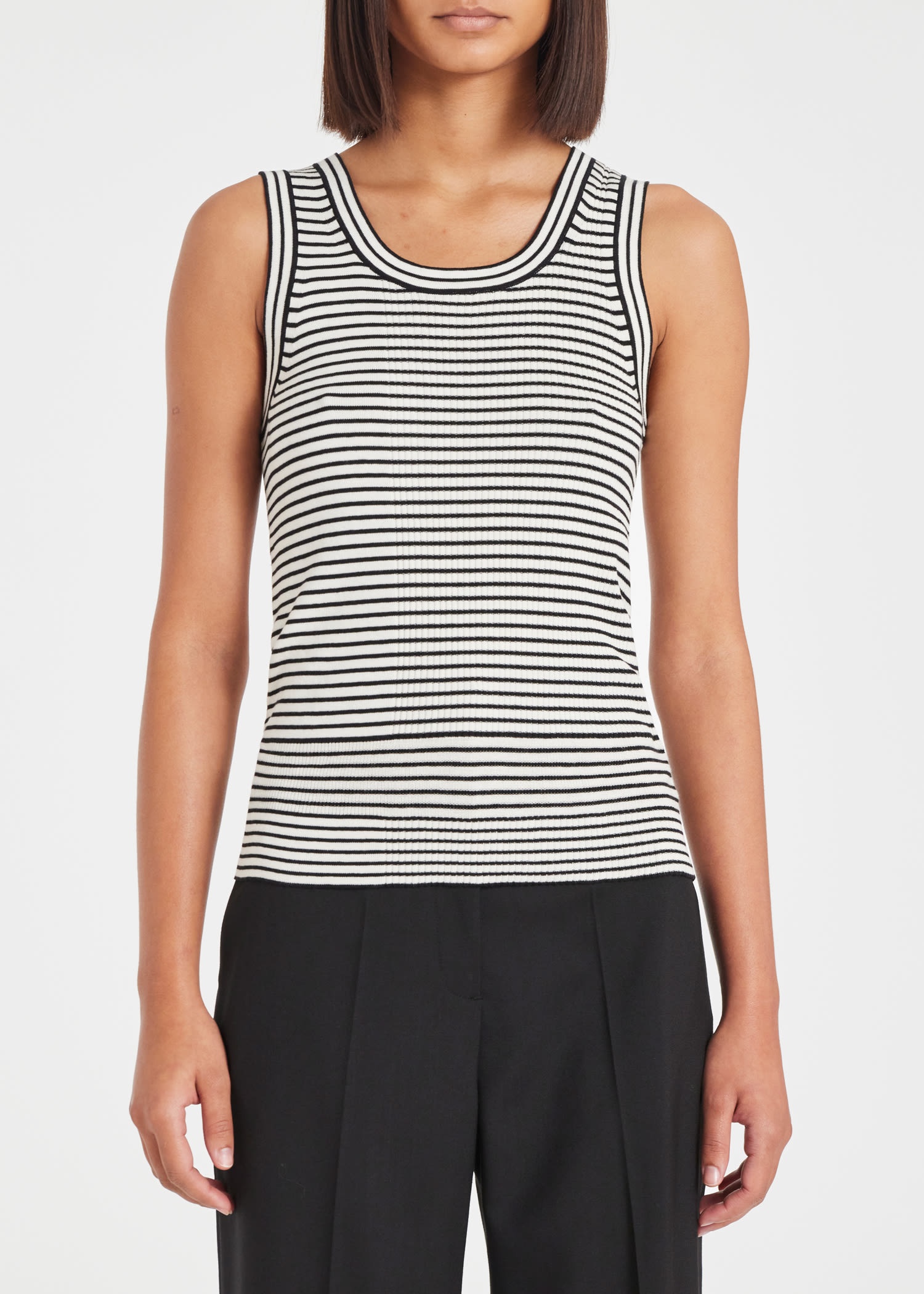 Stripe Knitted Vest - 3