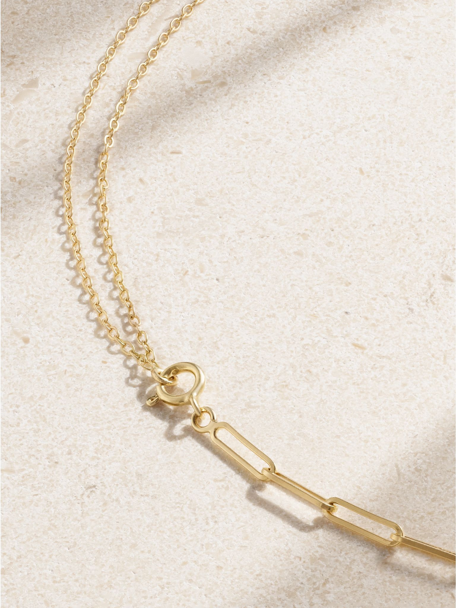 18-karat yellow and white gold diamond necklace Gold - 3