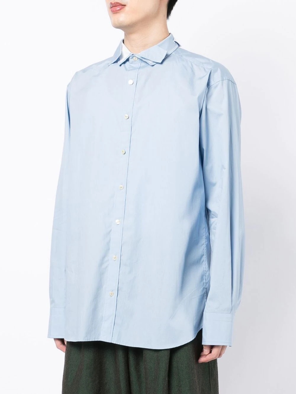 deconstructed long-sleeved shirt - 3