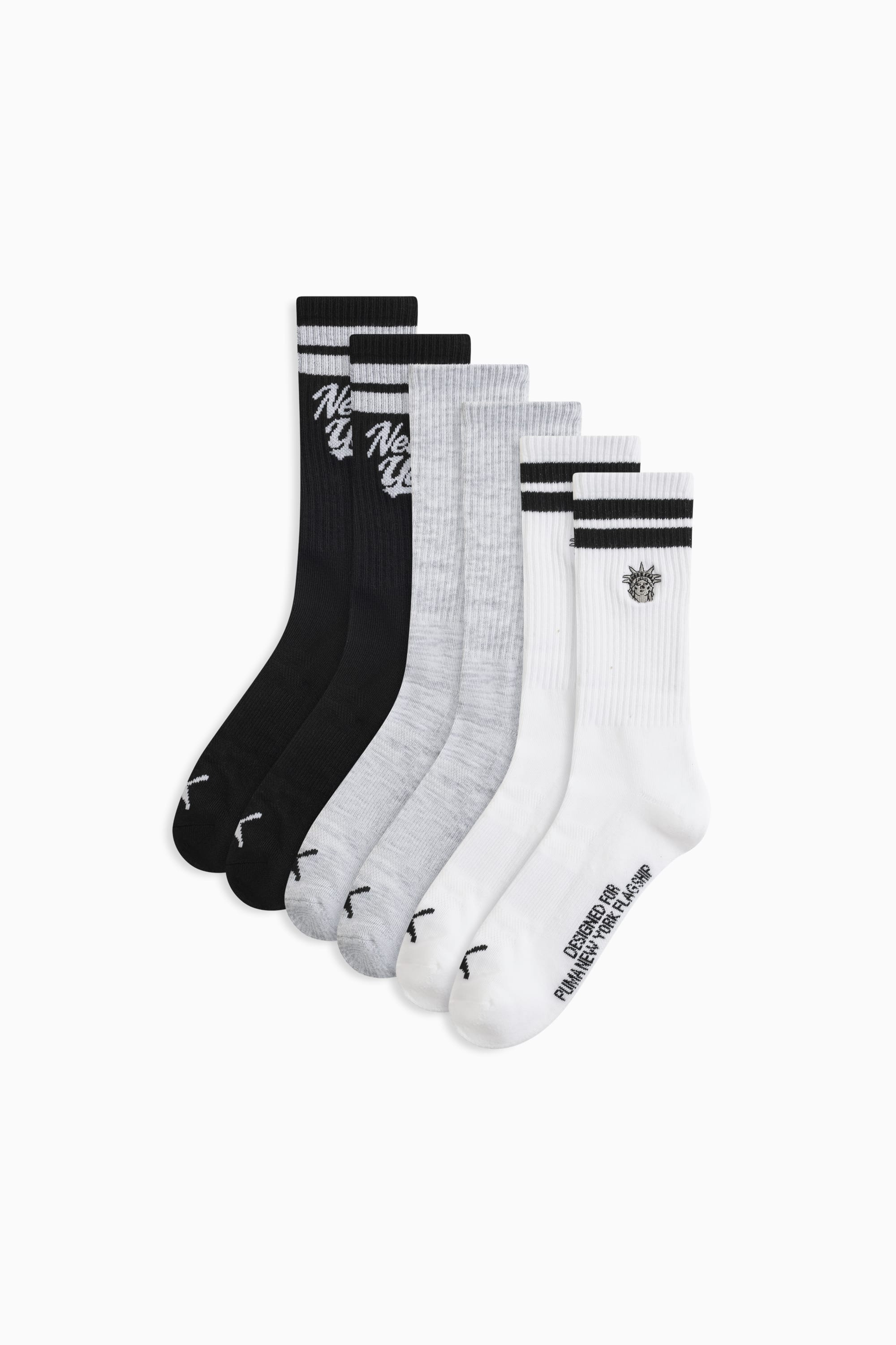 NYC Men's Crew Socks (3 Pairs) - 1