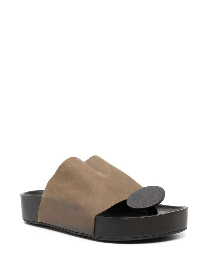 UMA WANG leather sandals outlook