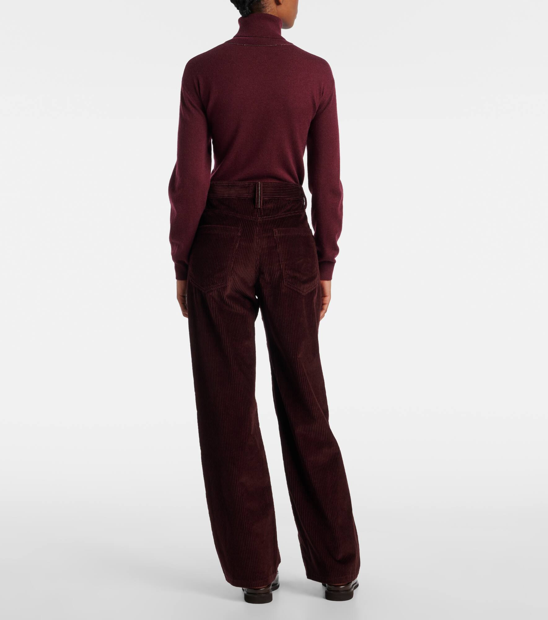 Monili corduroy straight pants - 3