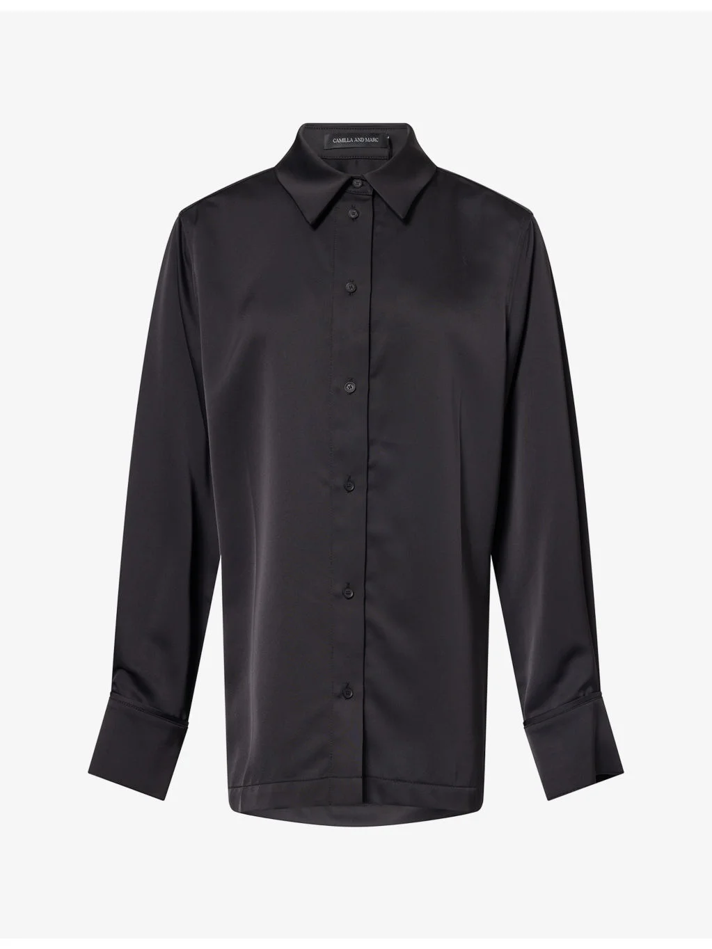 Ground Long-Sleeve Satin Shirt - 1