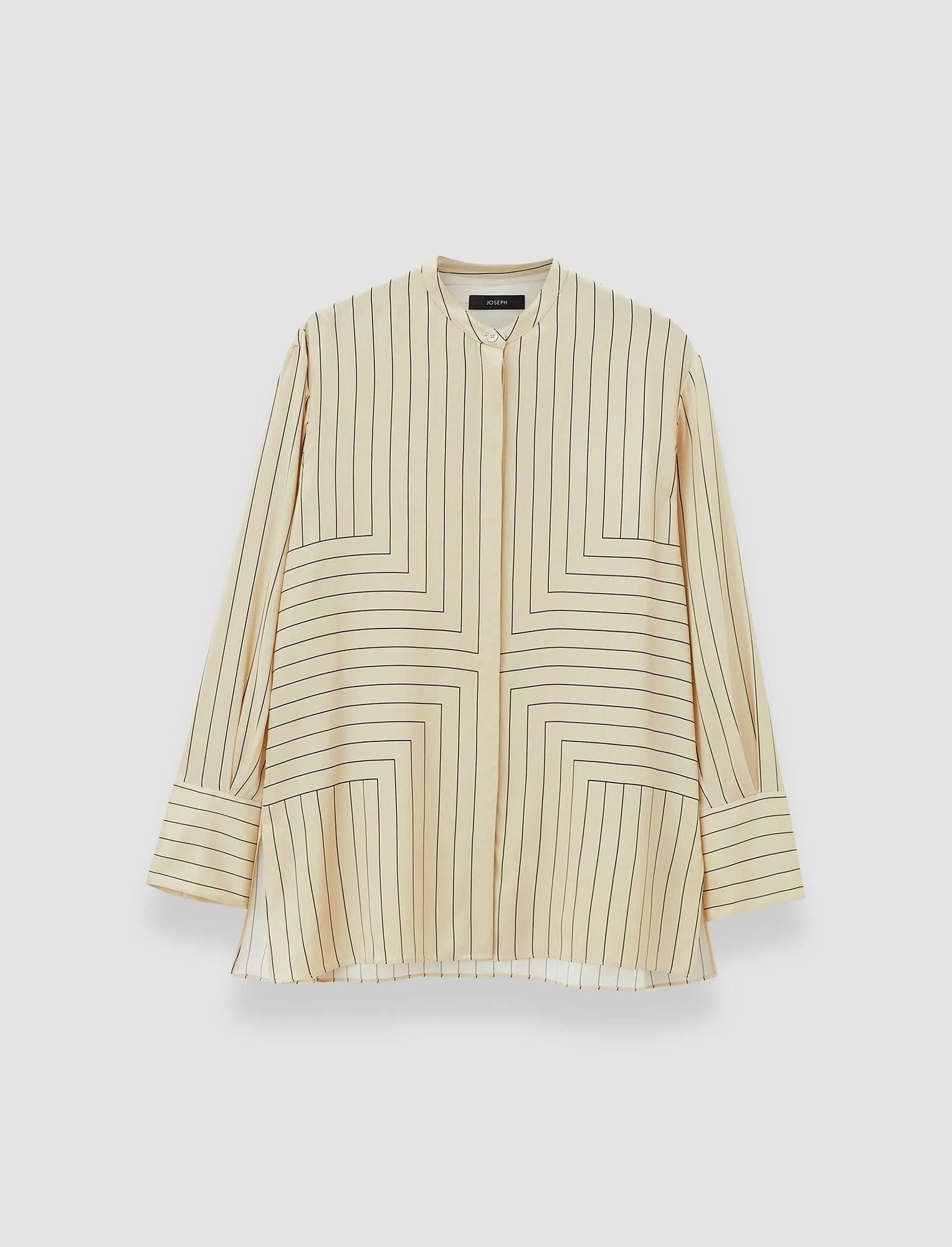 Athena Geometric Print Silk Blouse - 1