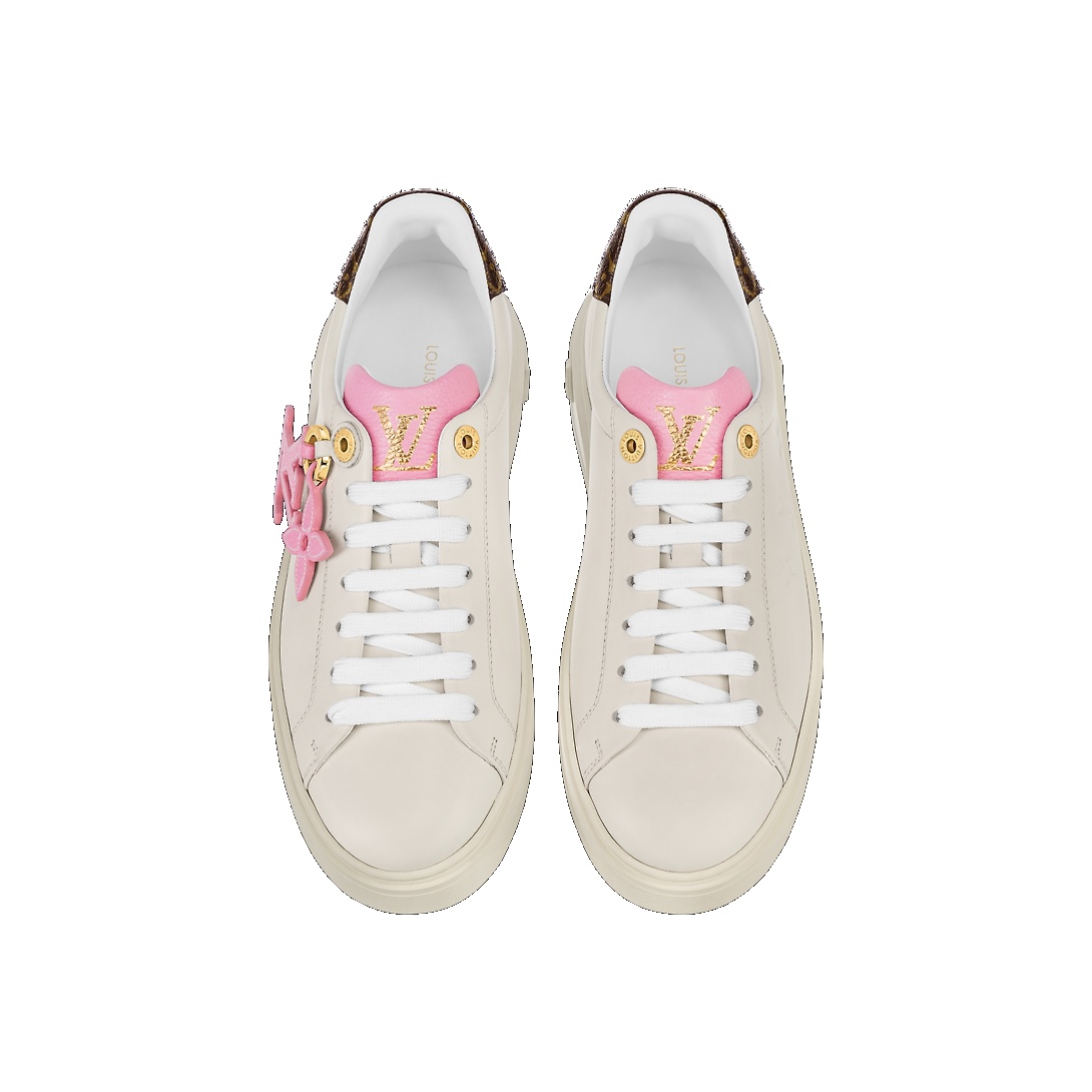(WMNS) LOUIS VUITTON Time Out Sneakers 'Beige Pink' 1ABB5S - 3