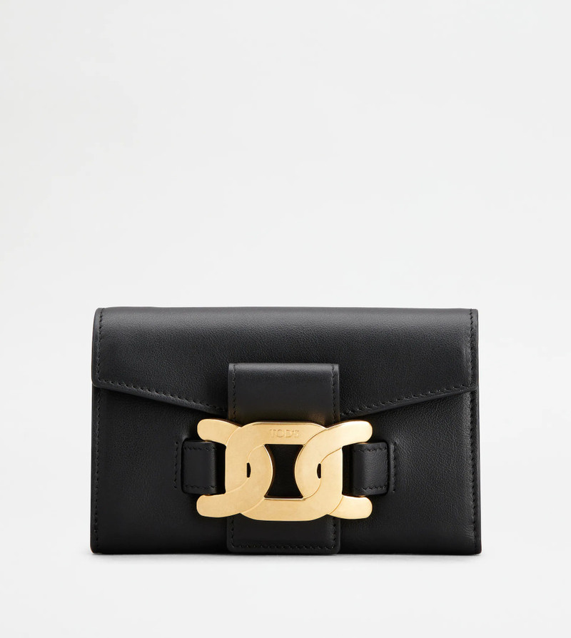 KATE WALLET IN LEATHER MEDIUM - BLACK 1