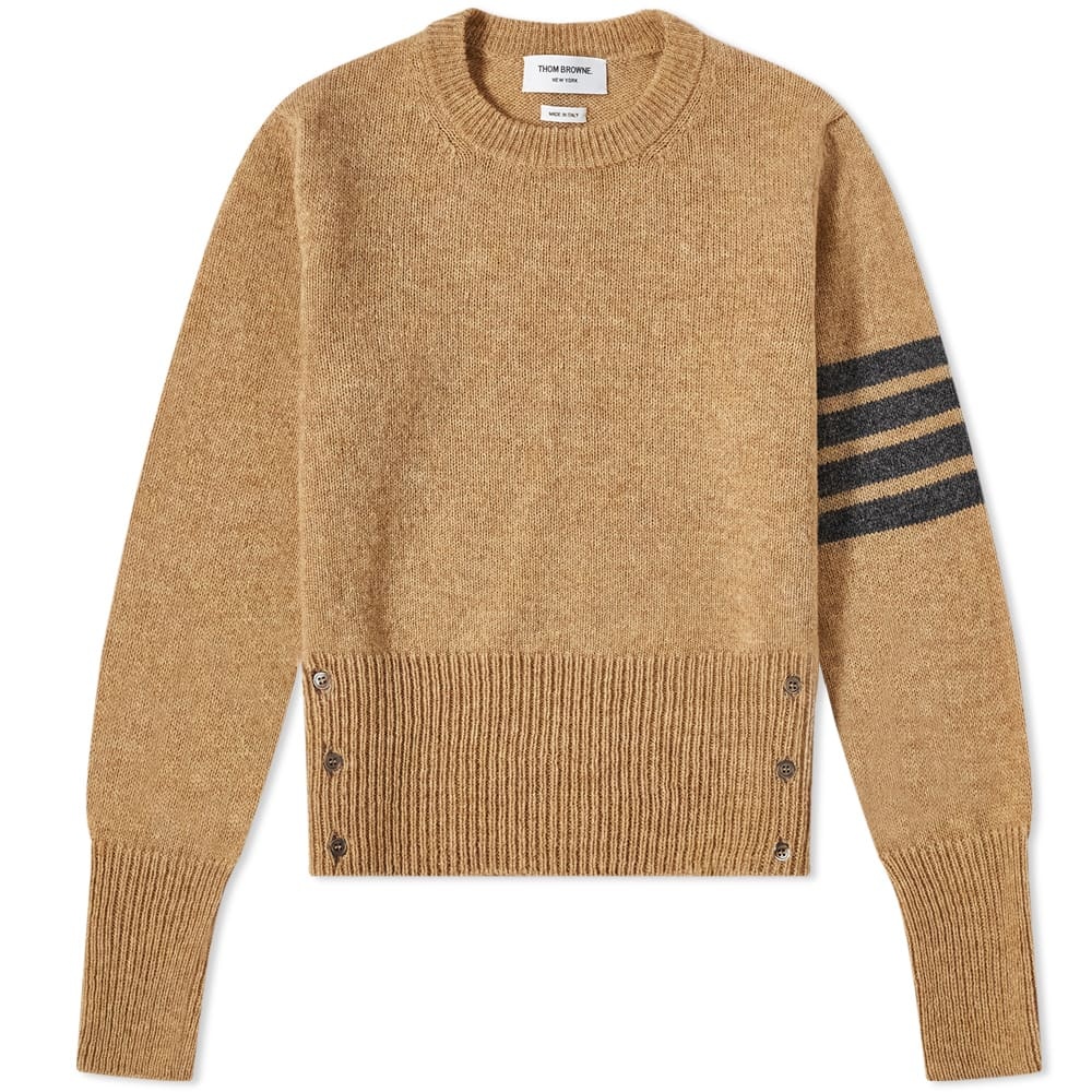 Thom Browne Arm Stripe Shetland Crew Knit - 1