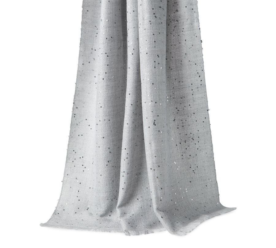 Diamante cashmere and silk scarf - 5
